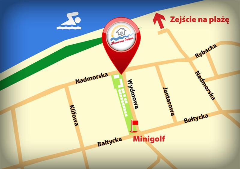 Domki Letniskowe "Sloneczna Polana" Jarosławiec Oda fotoğraf
